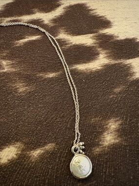 J. Jill Silver Necklace with Mother-of-Pearl Pendant